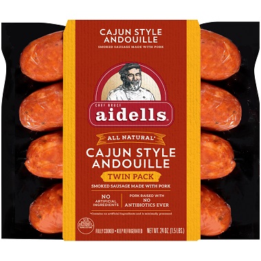 CAJUN STYLE ANDOUILLE DINER LINK SAUSAGE