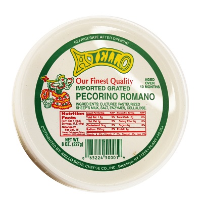 PECORINO ROMANO CHEESE GRATED