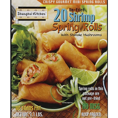 SHANGHAI KITCHEN SPRING ROLLS VEGETABLE