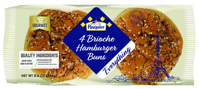 BRIOCHE HAMBURGER BUNS EVERYTHING