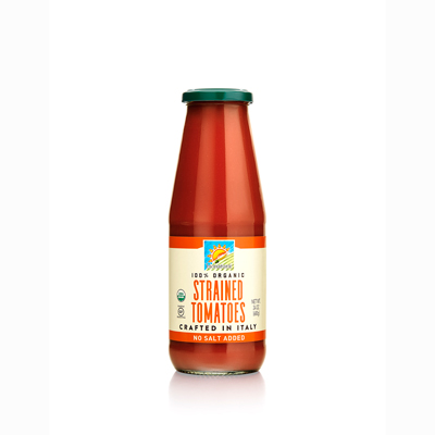 Organic Tomatoes : Strained