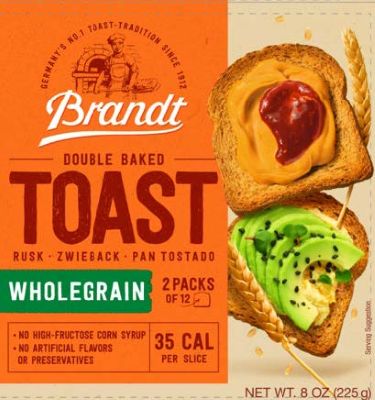 BRANDT TOAST WHOLEGRAIN #0114