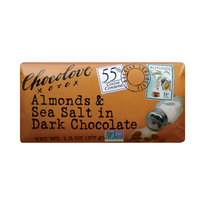 Mini Almonds & Sea Salt in Dark Chocolate 55% Cocoa Content