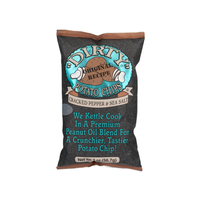 Kettle Potato Chips : Cracked Pepper & Sea Salt (S)