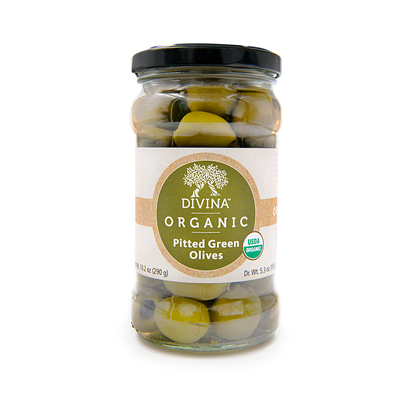 Organic : Pitted Green Olives