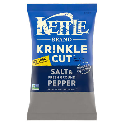 Krinkle Cut Potato Chips : Salt & Fresh Ground Pepper