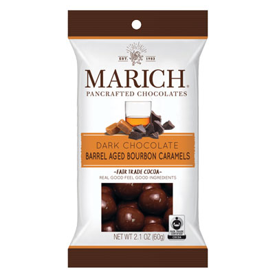 Single Serves : Dark Chocolate Barrel Aged Bourbon Caramels