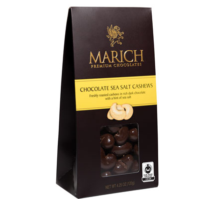 Gable Boxes : Dark Chocolate Sea Salt Cashews