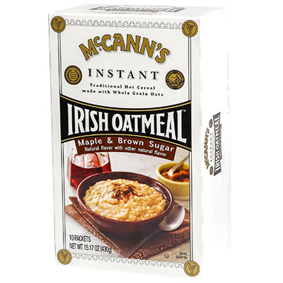 Instant Irish Oatmeal : Maple & Brown Sugar