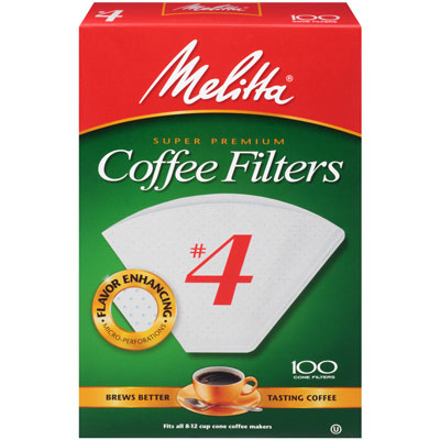 Coffee Filters : No. 4 White (100ct)