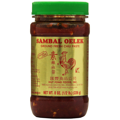 Sambal Oelek Ground Fresh Chili Paste (8oz)