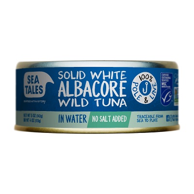 SEA TALES ALBACORE TUNA IN WATER NO SALT