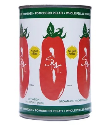 Whole Peeled Tomatoes : No Salt Added (14.5oz)