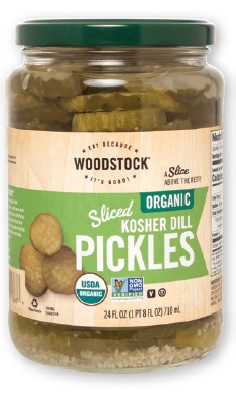 Organic Kosher Sliced Dill Pickles