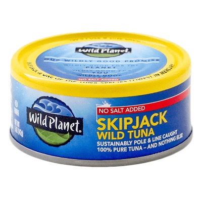 WILD PLANET SKIPJACK LIGHT TUNA NO SALT