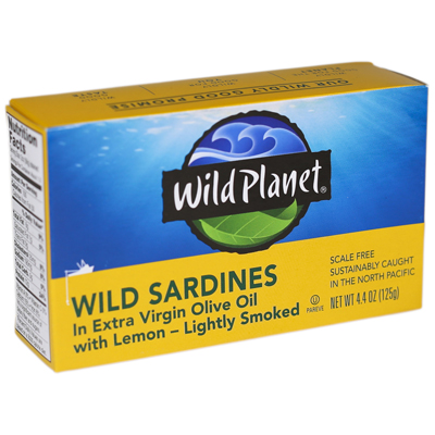 Wild Sardines in Extra Virgin Olive Oil with Lemon