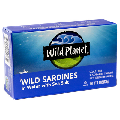 Wild Sardines in Water with Sea Salt