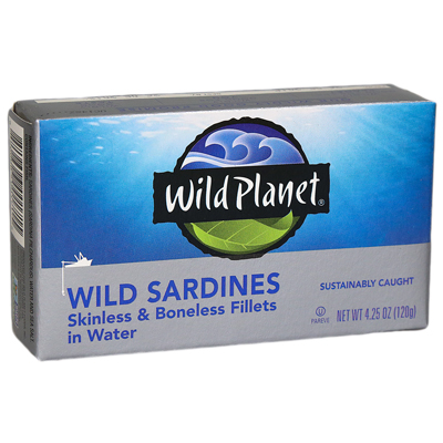 Wild Sardines Skinless & Boneless Fillets in Water